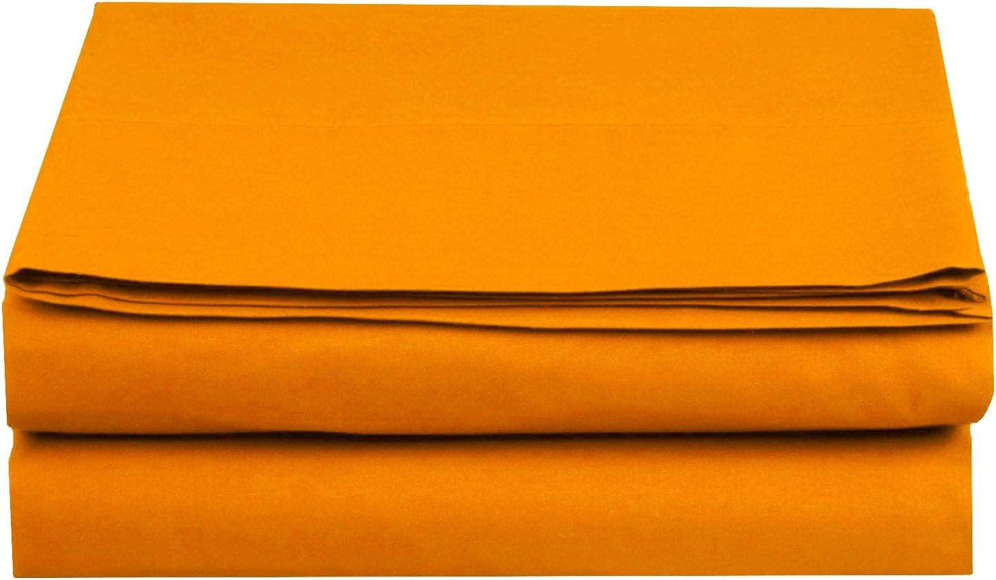 Luxury Flat Sheet on Amazon Elegant Comfort Wrinkle-Free 1500 Premier Hotel Quality 1-Piece Flat Sheet, King Size, White