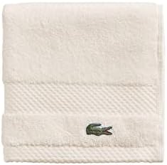Lacoste Heritage Supima Cotton Bath Sheet, Celestial, 35" x 70"