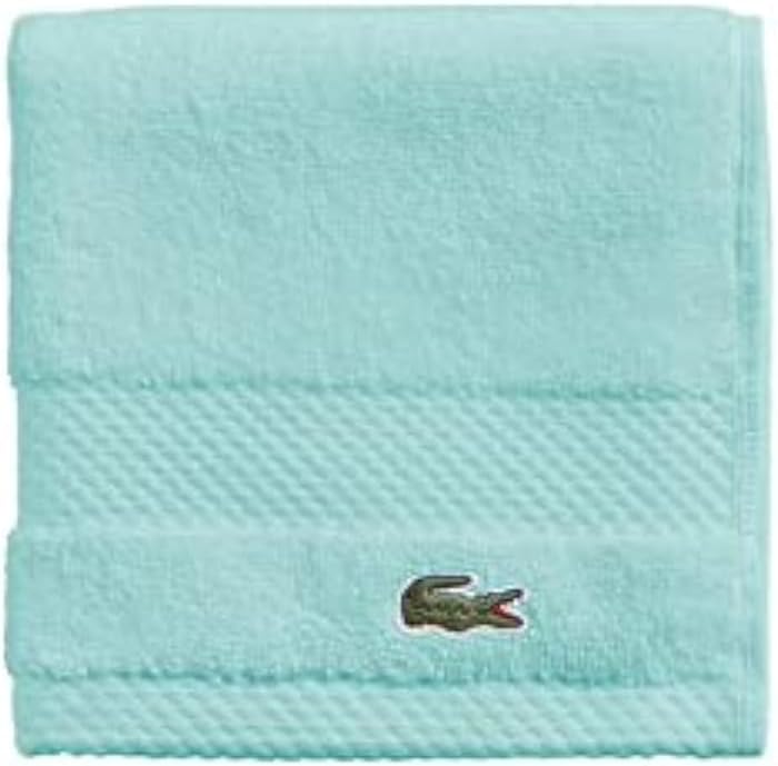 Lacoste Heritage Supima Cotton Bath Sheet, Celestial, 35" x 70"