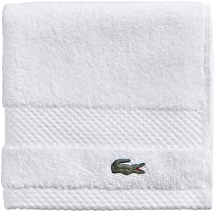 Lacoste Heritage Supima Cotton Bath Sheet, Celestial, 35" x 70"