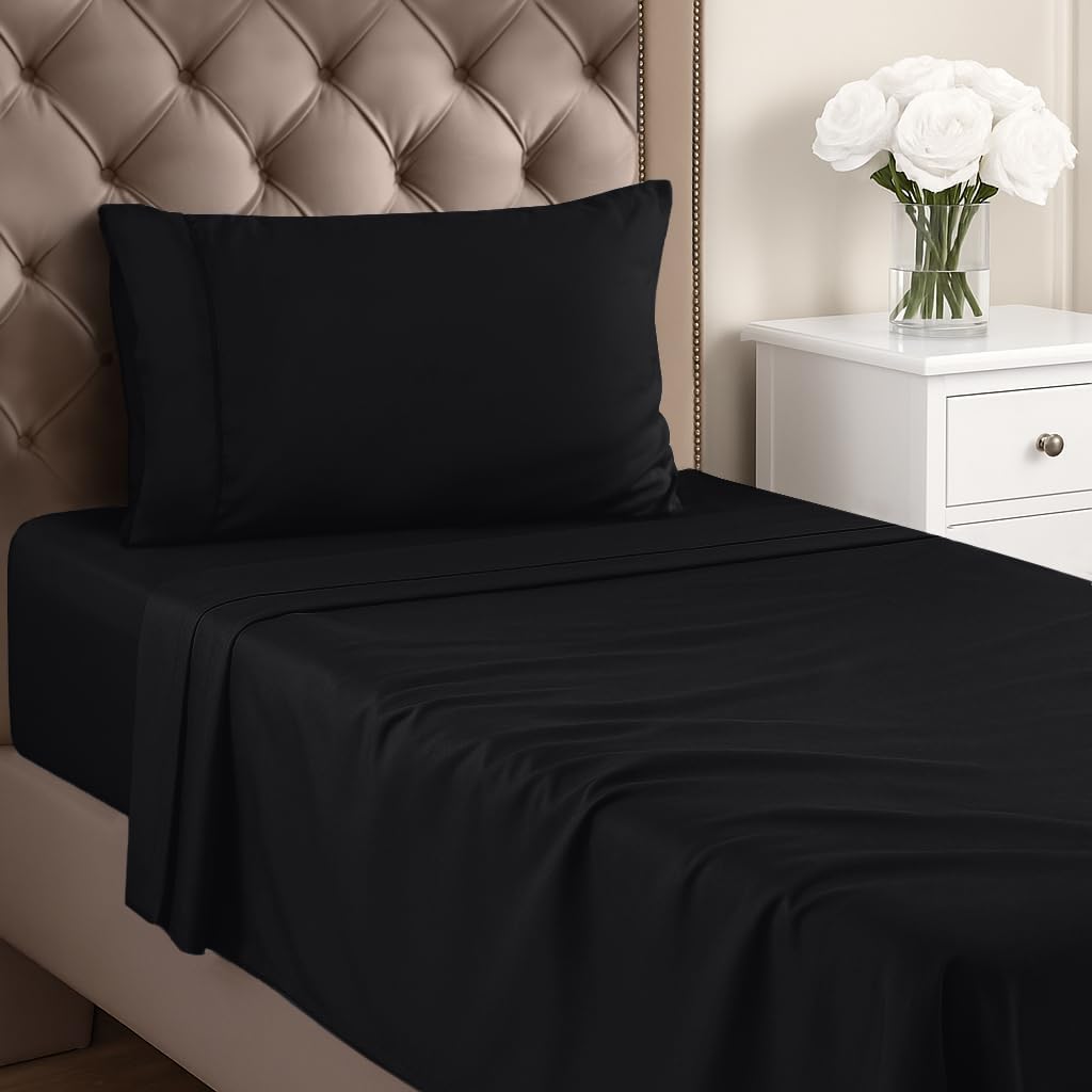 Utopia Bedding Queen Sheet Set – Brushed Microfiber – Ultra Soft Bed Sheets for Queen Size Bed Set – Deep Pocket, Wrinkle & Fade Resistant – Includes 1 Fitted, 1 Flat, 2 Pillowcases (Grey)