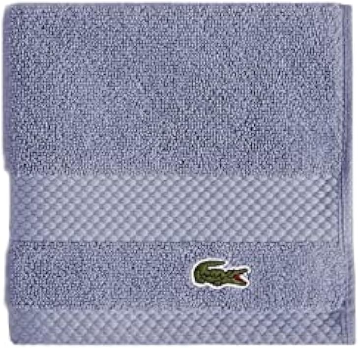 Lacoste Heritage Supima Cotton Bath Towel, Aloe, 30" x 54"