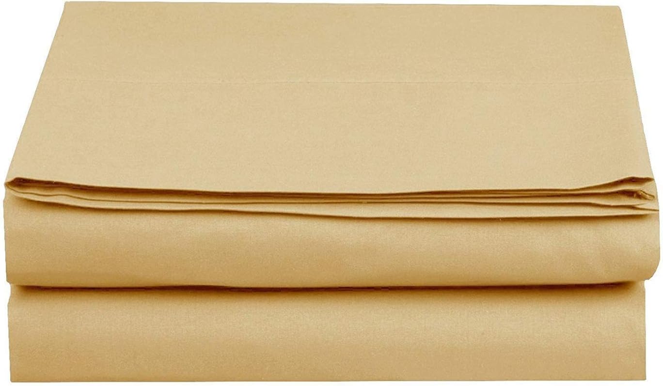 Luxury Flat Sheet on Amazon Elegant Comfort Wrinkle-Free 1500 Premier Hotel Quality 1-Piece Flat Sheet, King Size, White