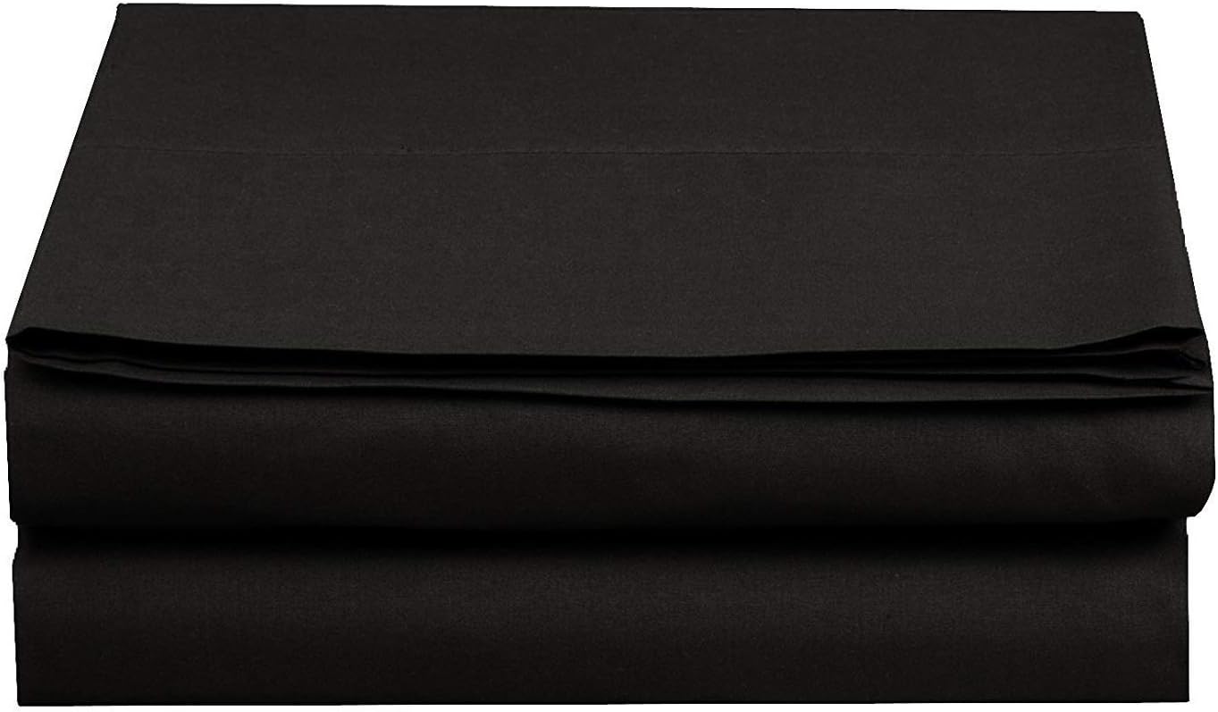 Luxury Flat Sheet on Amazon Elegant Comfort Wrinkle-Free 1500 Premier Hotel Quality 1-Piece Flat Sheet, King Size, White