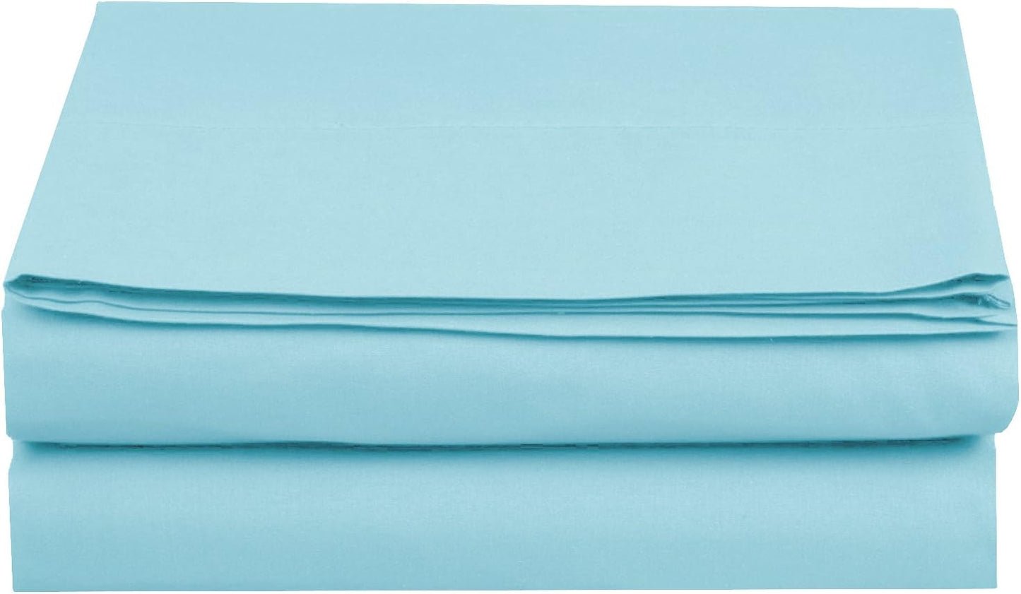Luxury Flat Sheet on Amazon Elegant Comfort Wrinkle-Free 1500 Premier Hotel Quality 1-Piece Flat Sheet, King Size, White