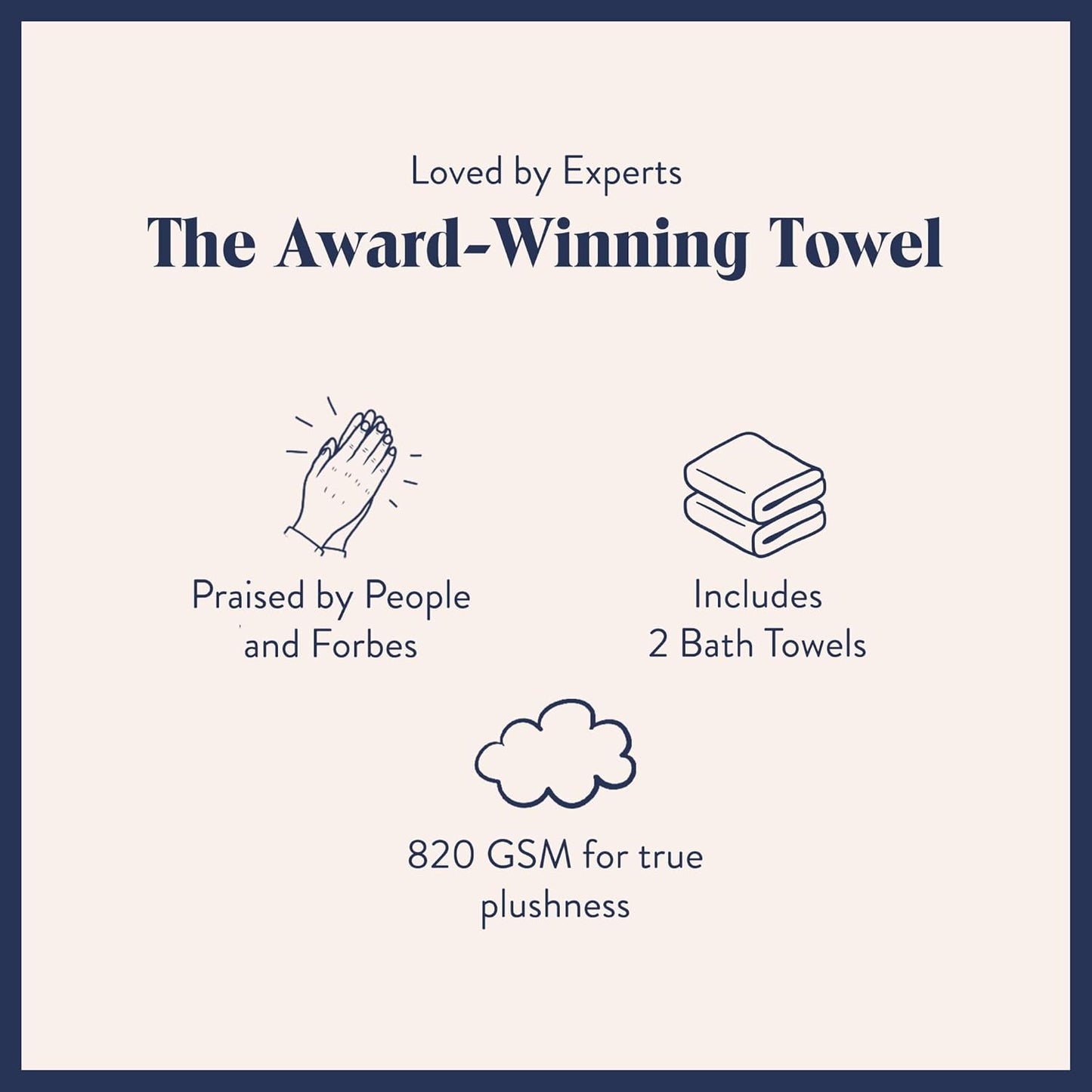 Brooklinen Super-Plush Turkish Cotton Bath Towels Set of 2 Cotton, 820 GSM, Machine Washable, Perfect Bath Towels for Bathroom, Spa & Shower (30" x 58", Smoke Grey)