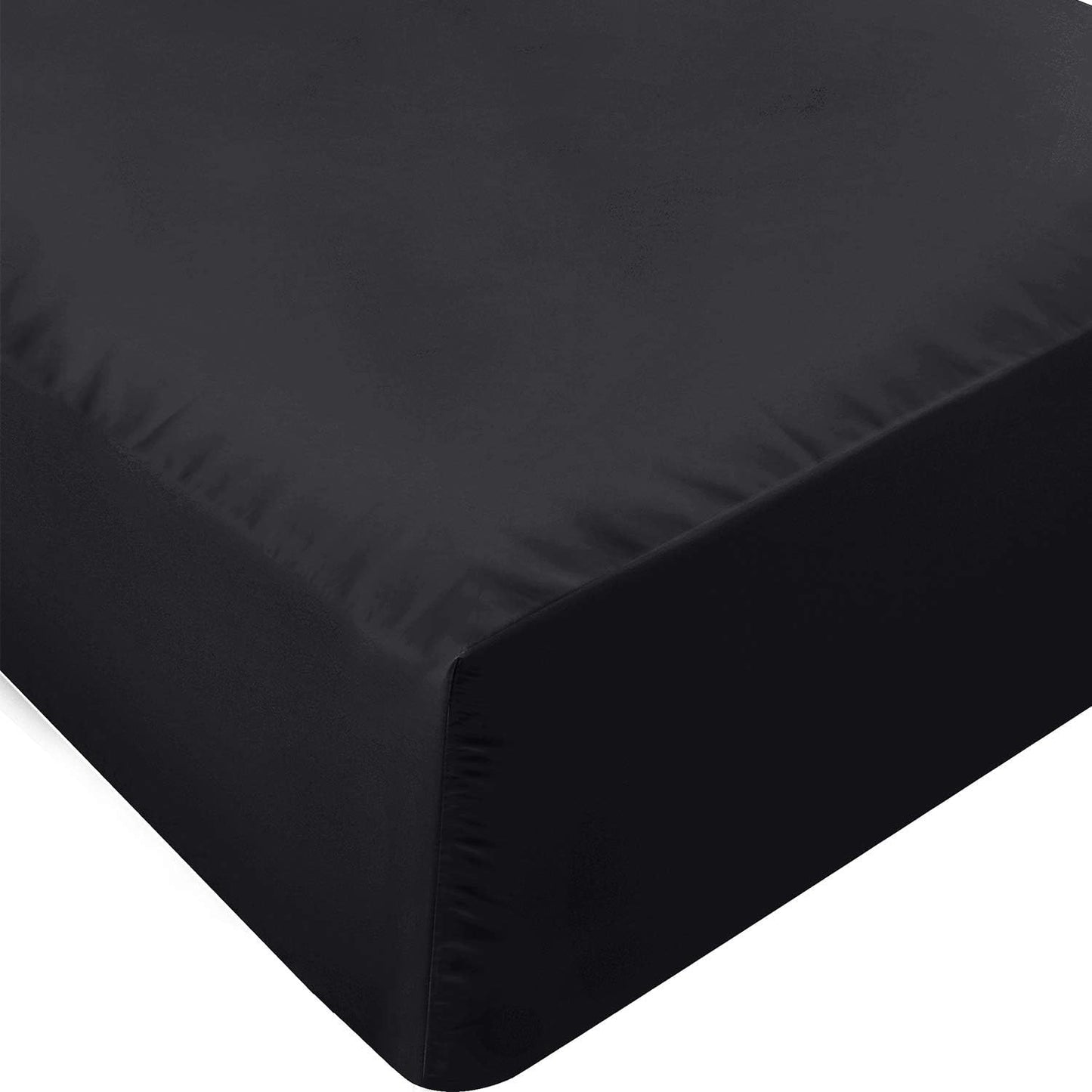 Utopia Bedding King Fitted Sheet - Bottom Sheet - Deep Pocket - Soft Microfiber - Shrinkage and Fade Resistant - Easy Care -1 Fitted Sheet Only (Grey)