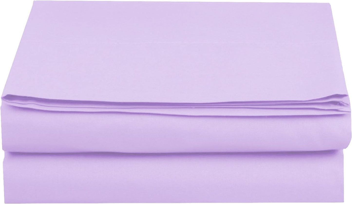 Luxury Flat Sheet on Amazon Elegant Comfort Wrinkle-Free 1500 Premier Hotel Quality 1-Piece Flat Sheet, King Size, White