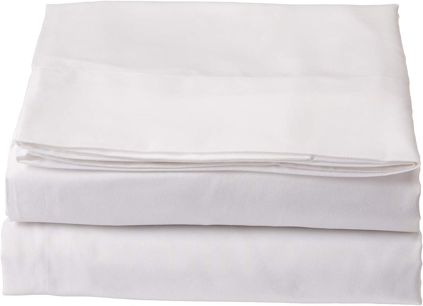Luxury Flat Sheet on Amazon Elegant Comfort Wrinkle-Free 1500 Premier Hotel Quality 1-Piece Flat Sheet, King Size, White