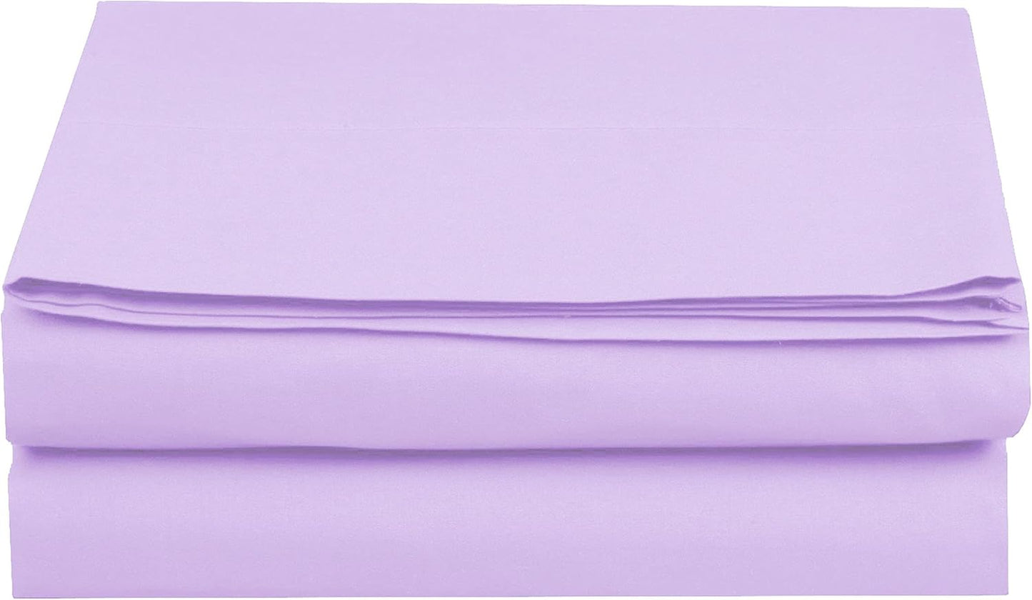 Luxury Flat Sheet on Amazon Elegant Comfort Wrinkle-Free 1500 Premier Hotel Quality 1-Piece Flat Sheet, King Size, White
