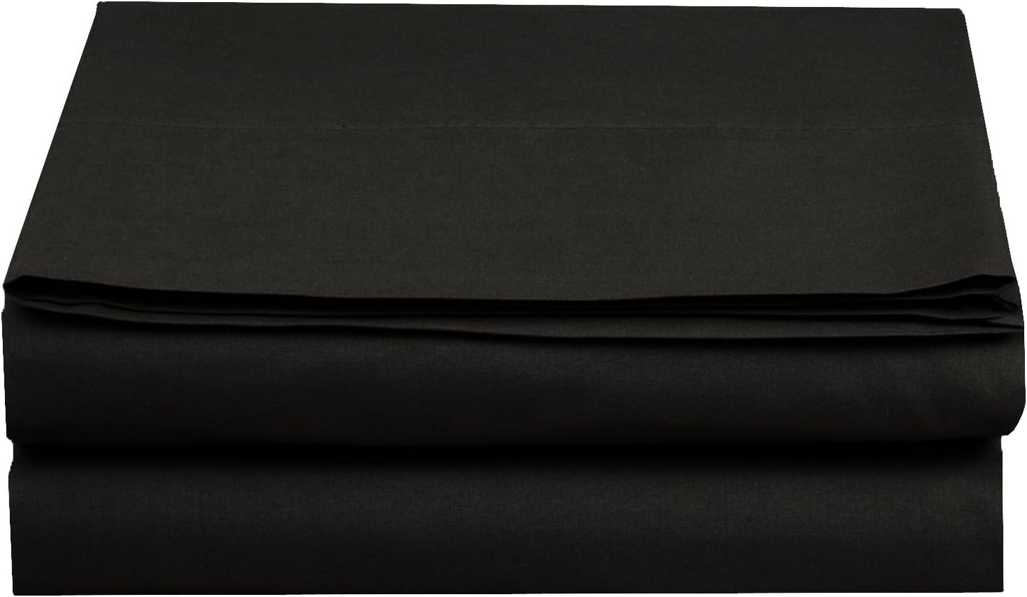 Luxury Flat Sheet on Amazon Elegant Comfort Wrinkle-Free 1500 Premier Hotel Quality 1-Piece Flat Sheet, King Size, White