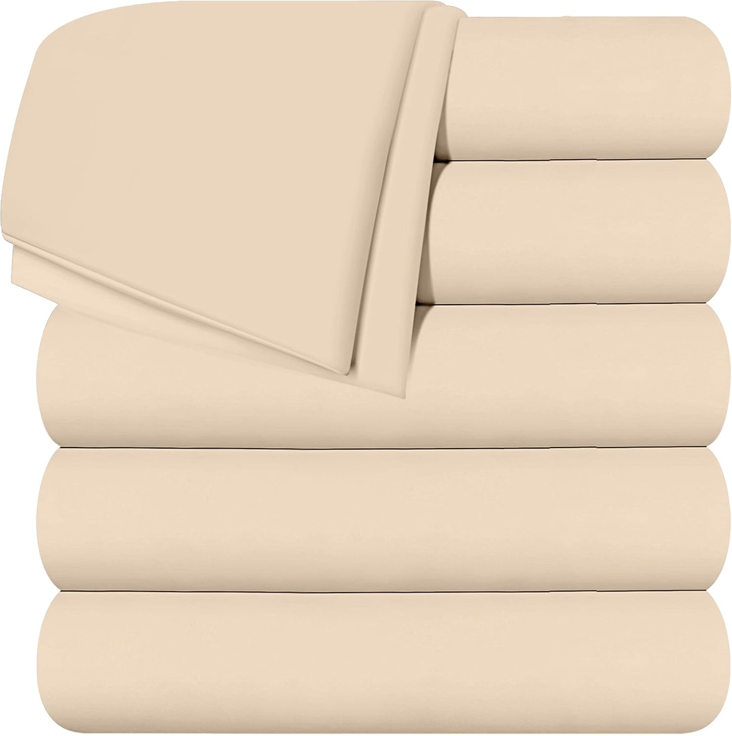 Utopia Bedding Flat Sheet - 1 Pack (Queen, White) - Soft Brushed Microfiber Fabric - Shrinkage & Fade Resistant Top Sheet - Easy Care Bed Sheet