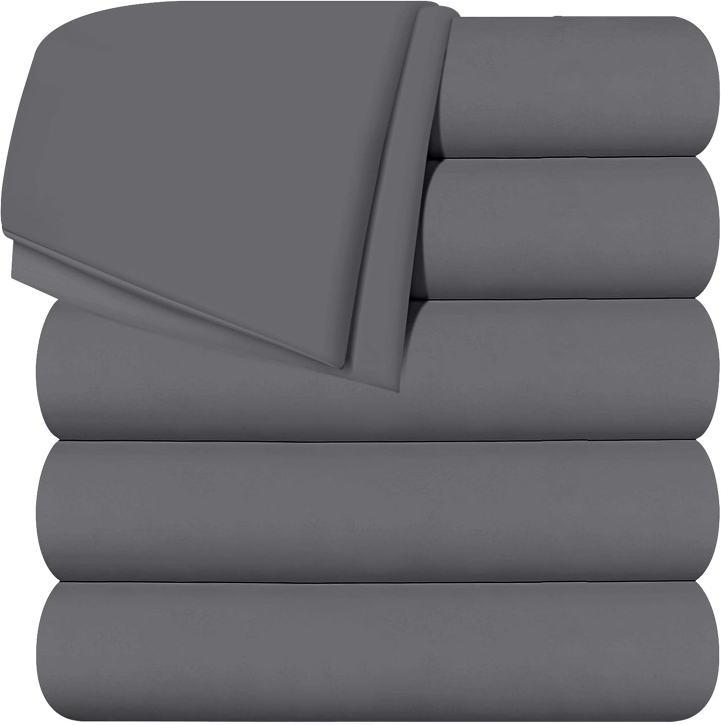 Utopia Bedding Flat Sheet - 1 Pack (Queen, White) - Soft Brushed Microfiber Fabric - Shrinkage & Fade Resistant Top Sheet - Easy Care Bed Sheet