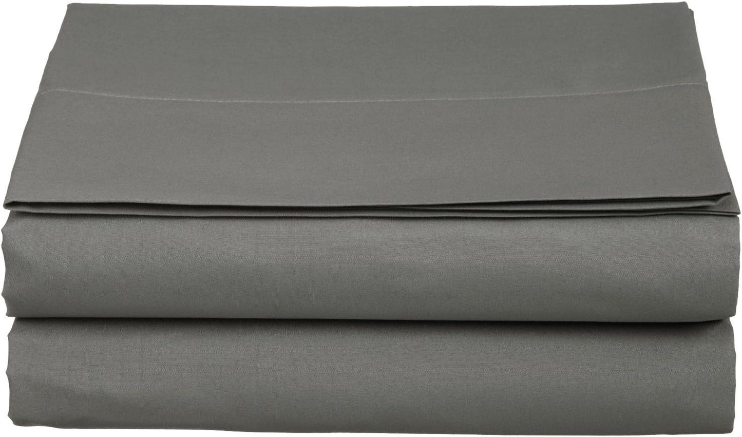 Luxury Flat Sheet on Amazon Elegant Comfort Wrinkle-Free 1500 Premier Hotel Quality 1-Piece Flat Sheet, King Size, White