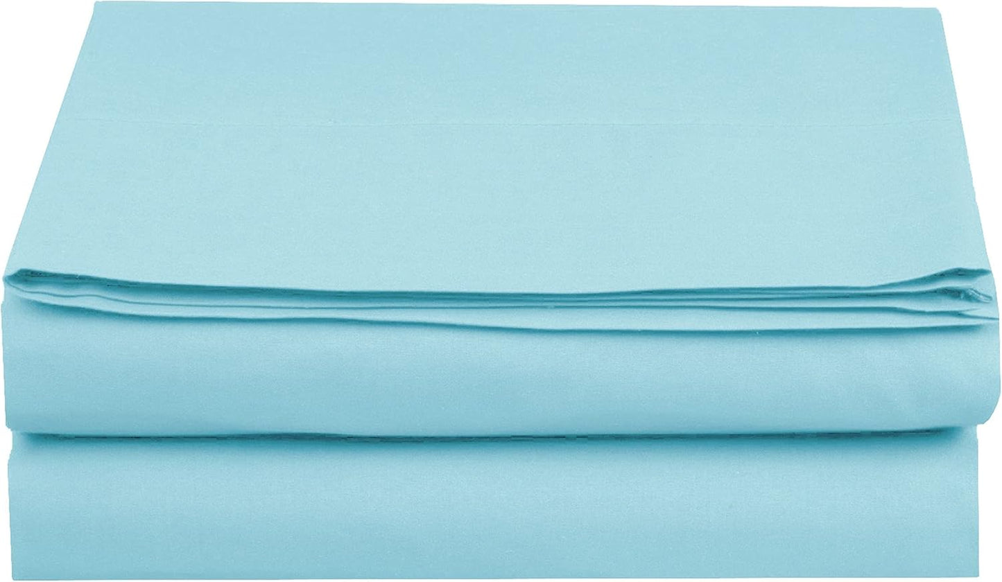 Luxury Flat Sheet on Amazon Elegant Comfort Wrinkle-Free 1500 Premier Hotel Quality 1-Piece Flat Sheet, King Size, White