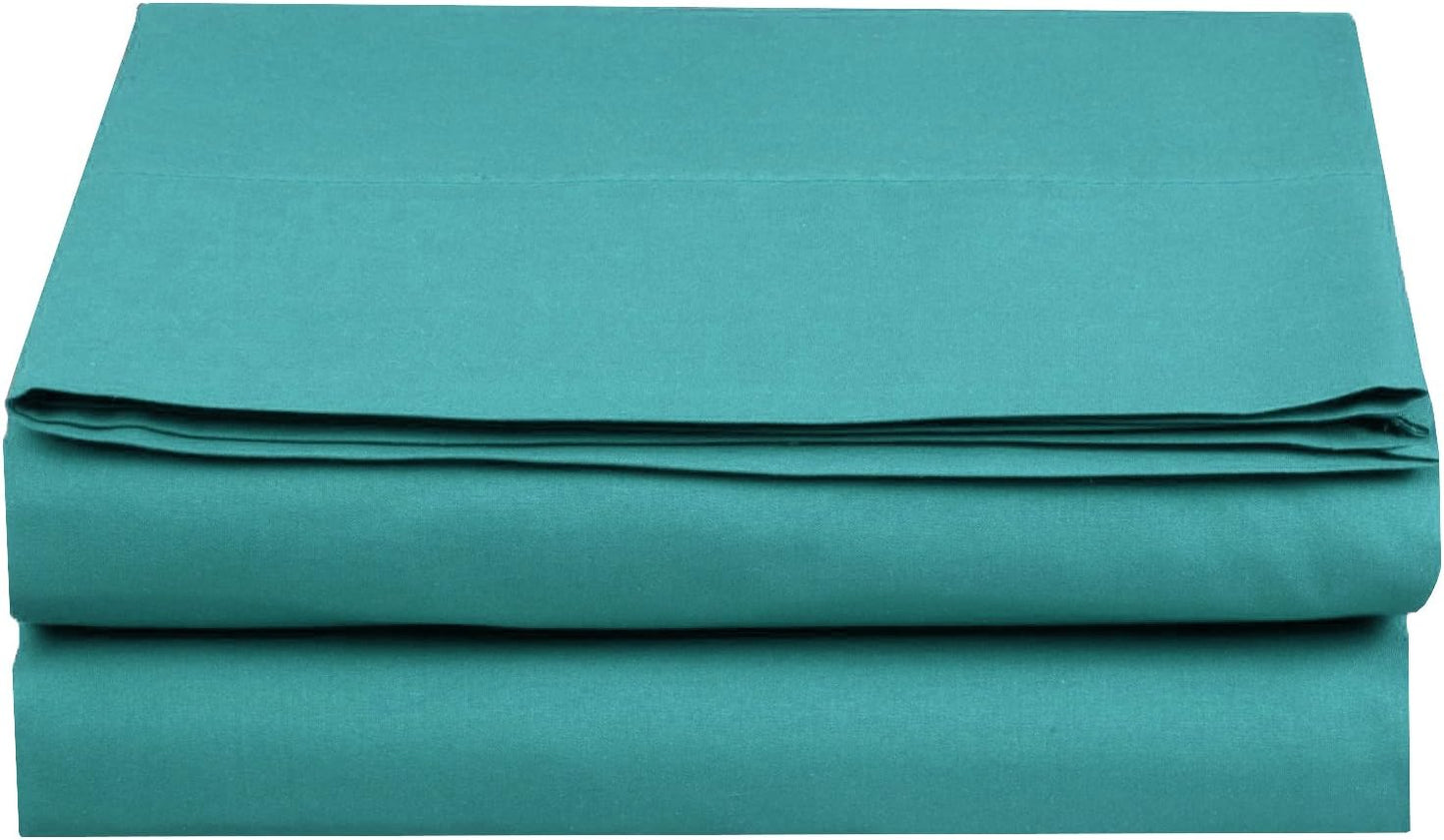 Luxury Flat Sheet on Amazon Elegant Comfort Wrinkle-Free 1500 Premier Hotel Quality 1-Piece Flat Sheet, King Size, White