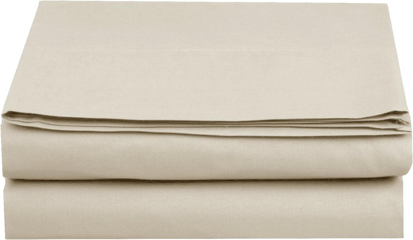 Luxury Flat Sheet on Amazon Elegant Comfort Wrinkle-Free 1500 Premier Hotel Quality 1-Piece Flat Sheet, King Size, White