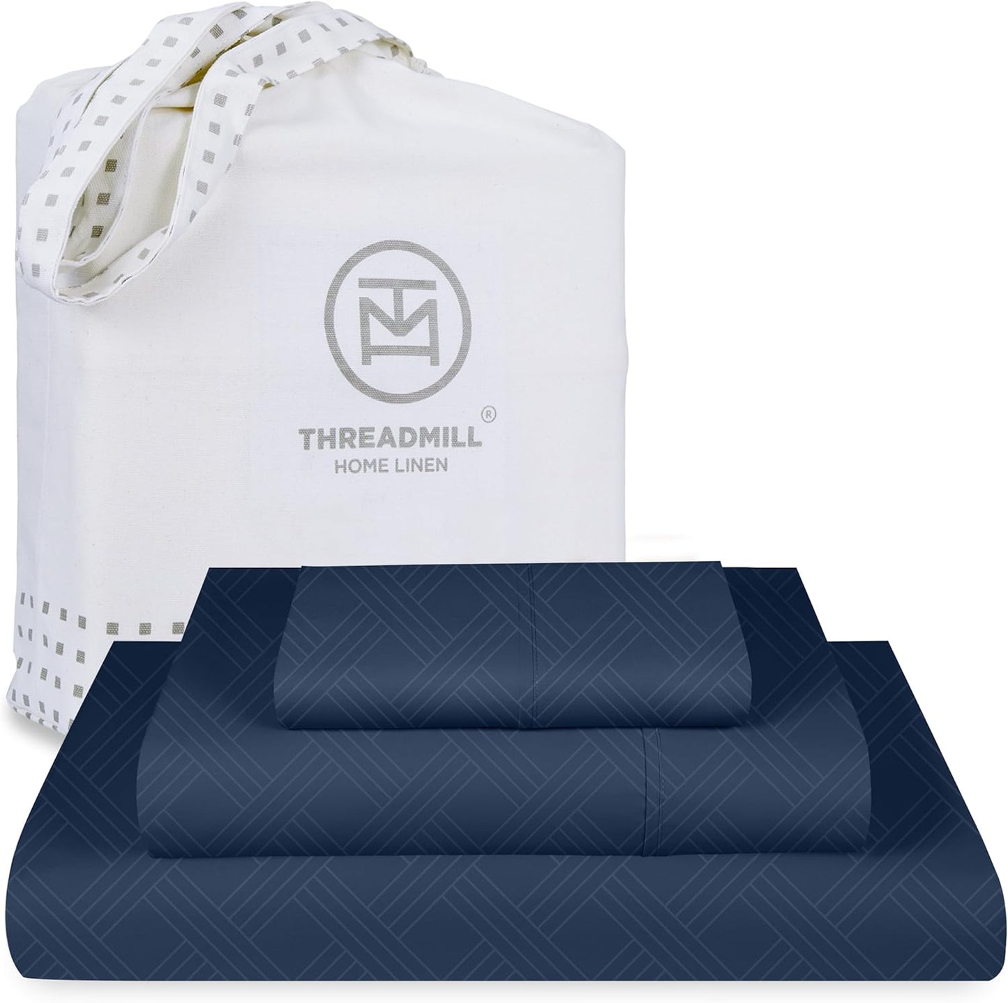 Threadmill Luxury 800 Thread Count Queen 100% Cotton Sheets - Light Grey Sateen Weave Bed-Sheets, Better Than Egyptian Cotton,4 Pc Solid Soft Bed Set, Fits 16" Deep Pocket