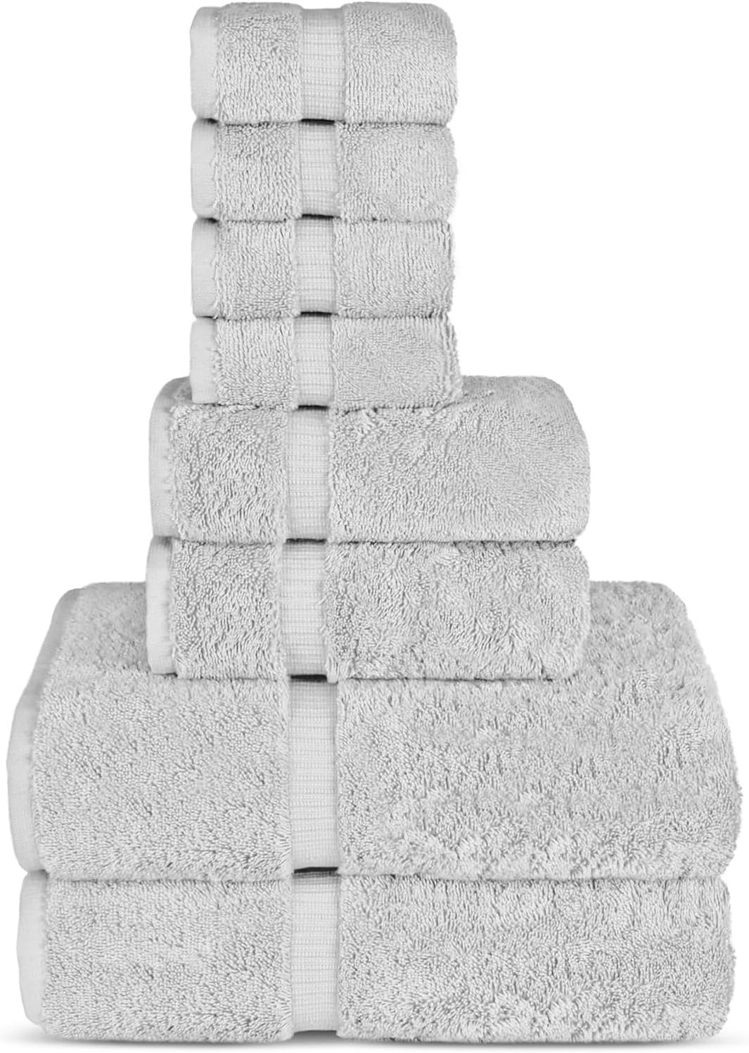Chakir Turkish Linens | Hotel & Spa Quality 100% Cotton Premium Turkish Towels | Soft & Absorbent (4-Piece Bath Towels, White)