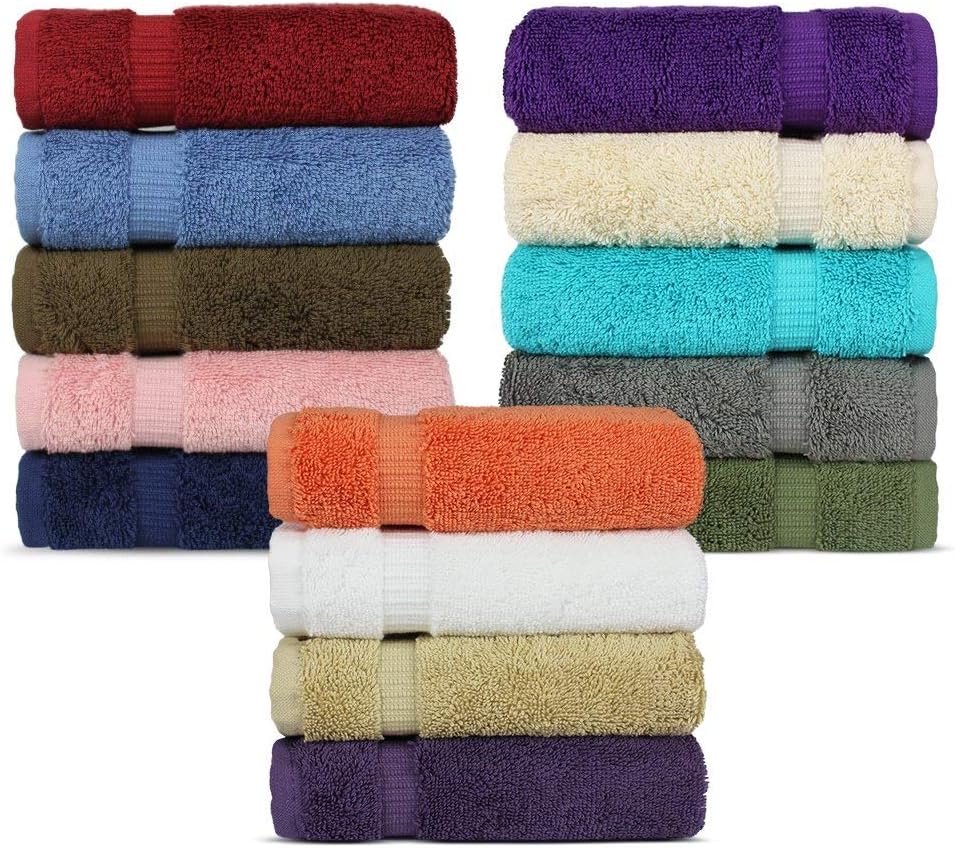 Chakir Turkish Linens | Hotel & Spa Quality 100% Cotton Premium Turkish Towels | Soft & Absorbent (4-Piece Bath Towels, White)