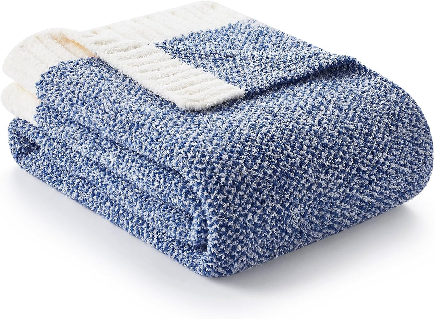 Snuggle Sac Heather Taupe Throw Blanket for Couch, Reversible Super Soft Knitted Blankets Warm Cozy Knit Fuzzy Plush Lightweight Throws for Sofa, Bed, Camping, Picnic, Taupe, 50x60 inches