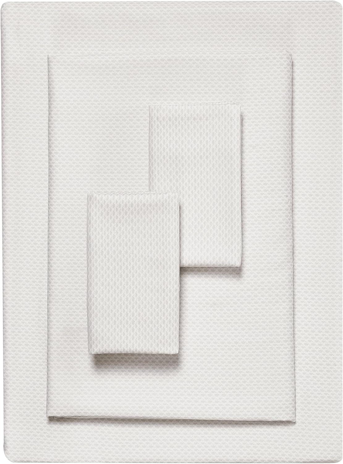 Vera Wang - King Sheet Set, Luxury Sateen Cotton Bedding, 800 Thread Count, Soft & Smooth Home Decor (White,4 pcs, King)