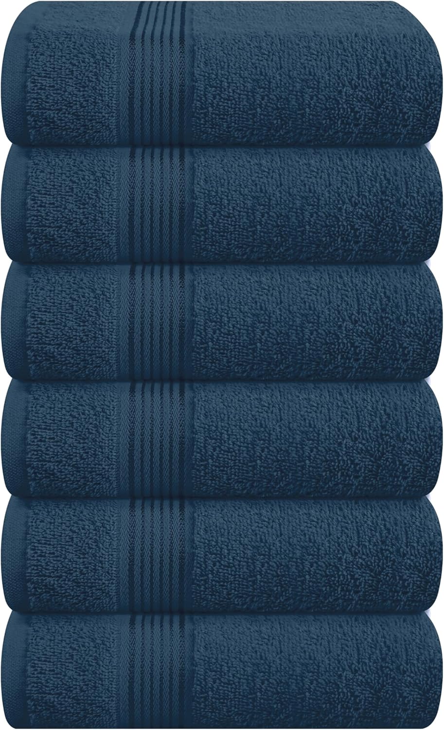 Belizzi Home Ultra Soft 3 Pack Cotton Towel Set, Contains a Bath Towel 28x55 inch, a Hand Towel 16x24 inch & a Wash Coth 12x12 inch, Ideal Everyday use, Compact & Lightweight - Black