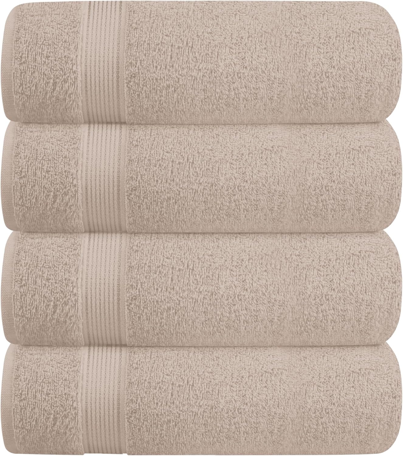 Belizzi Home Ultra Soft 3 Pack Cotton Towel Set, Contains a Bath Towel 28x55 inch, a Hand Towel 16x24 inch & a Wash Coth 12x12 inch, Ideal Everyday use, Compact & Lightweight - Black