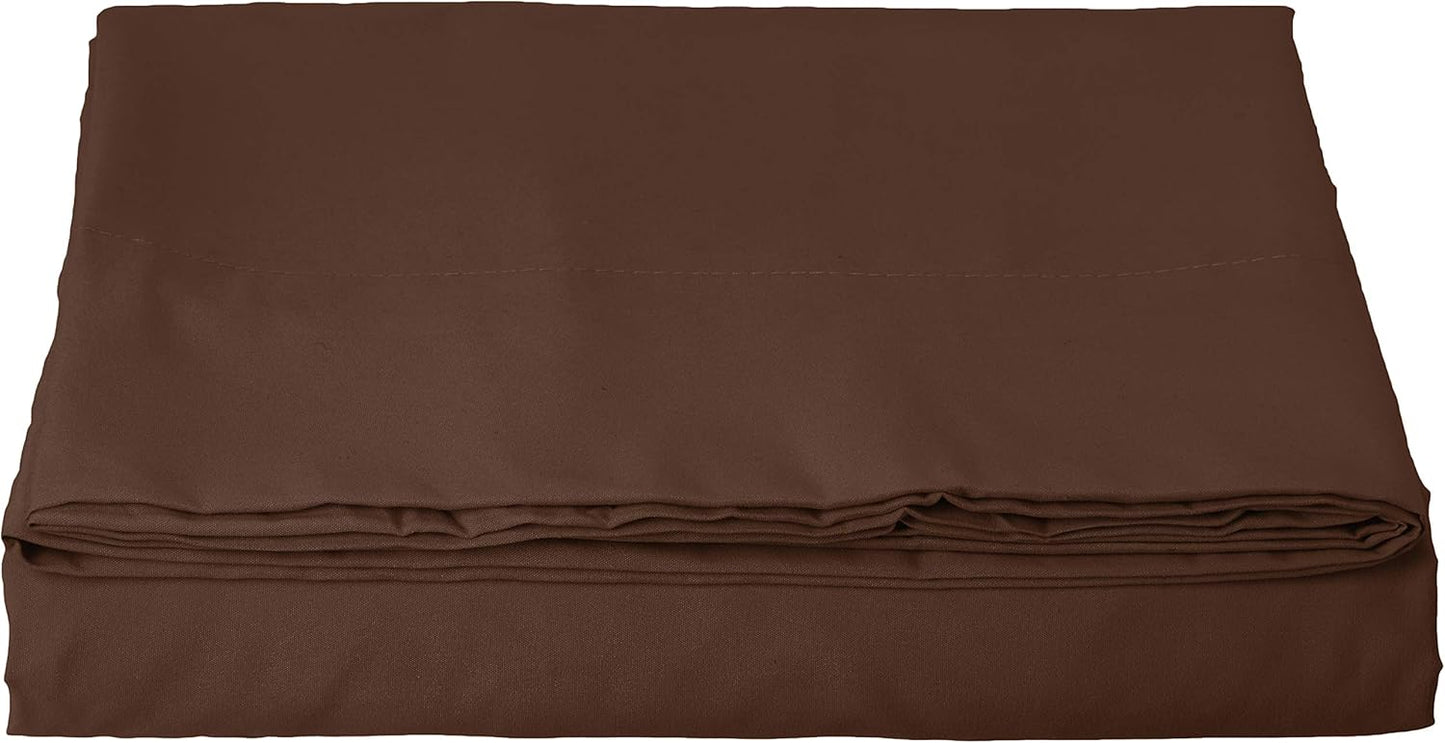 Luxury Flat Sheet on Amazon Elegant Comfort Wrinkle-Free 1500 Premier Hotel Quality 1-Piece Flat Sheet, King Size, White
