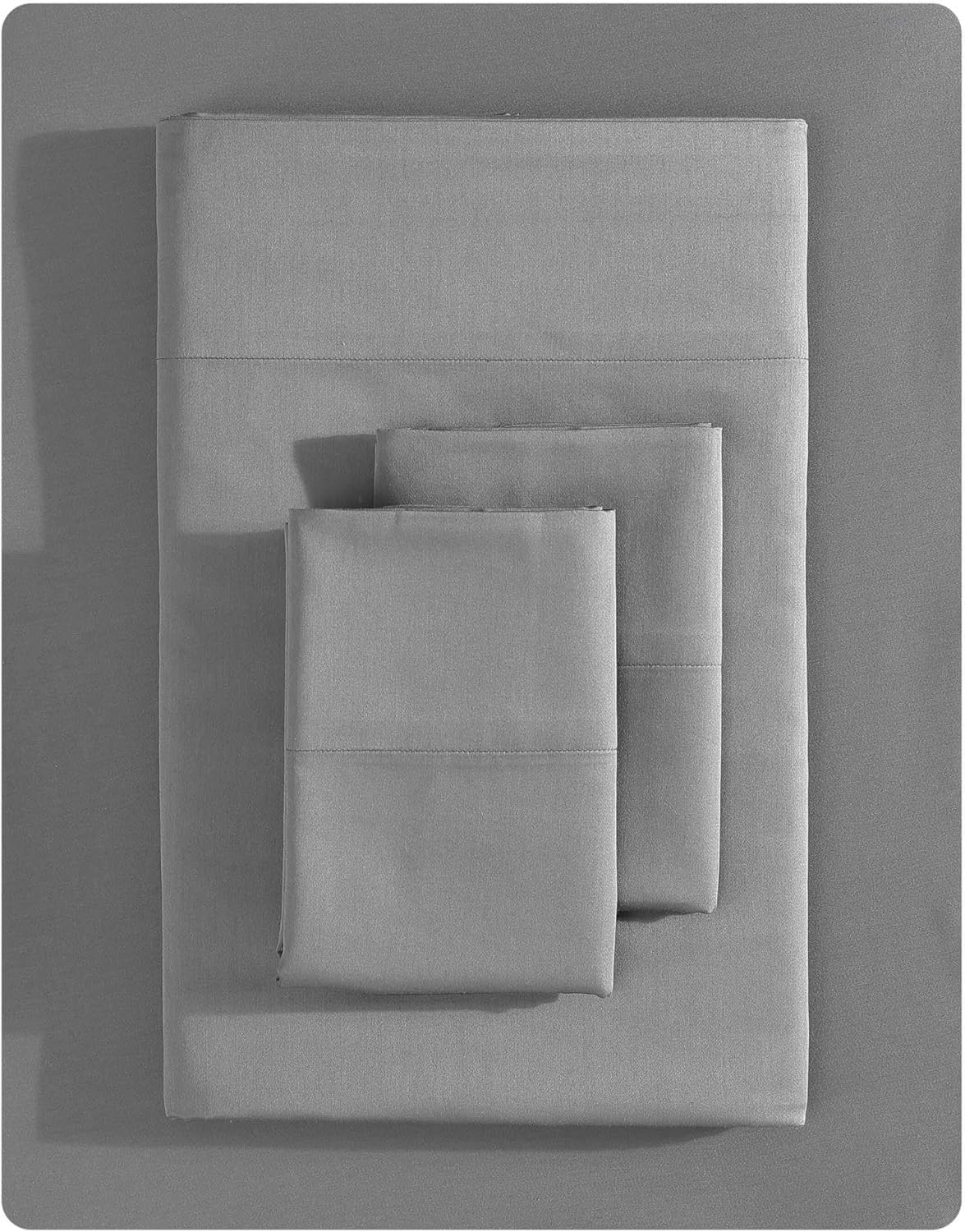 Vera Wang - King Sheet Set, Luxury Sateen Cotton Bedding, 800 Thread Count, Soft & Smooth Home Decor (White,4 pcs, King)