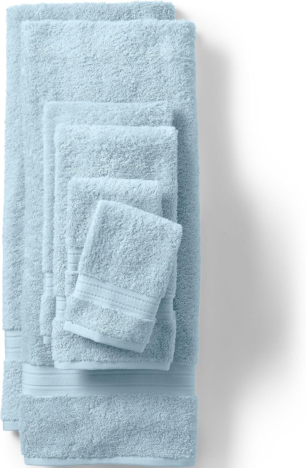 Lands' End Supima Towel White Bath Towel Set