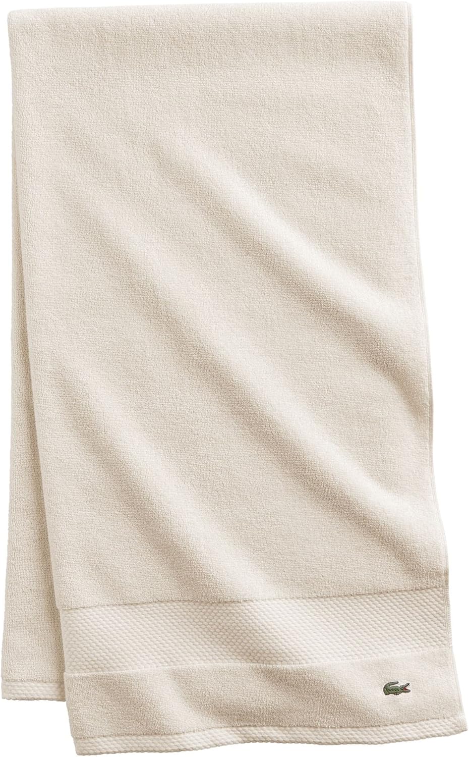 Lacoste Heritage Supima Cotton Bath Sheet, Celestial, 35" x 70"