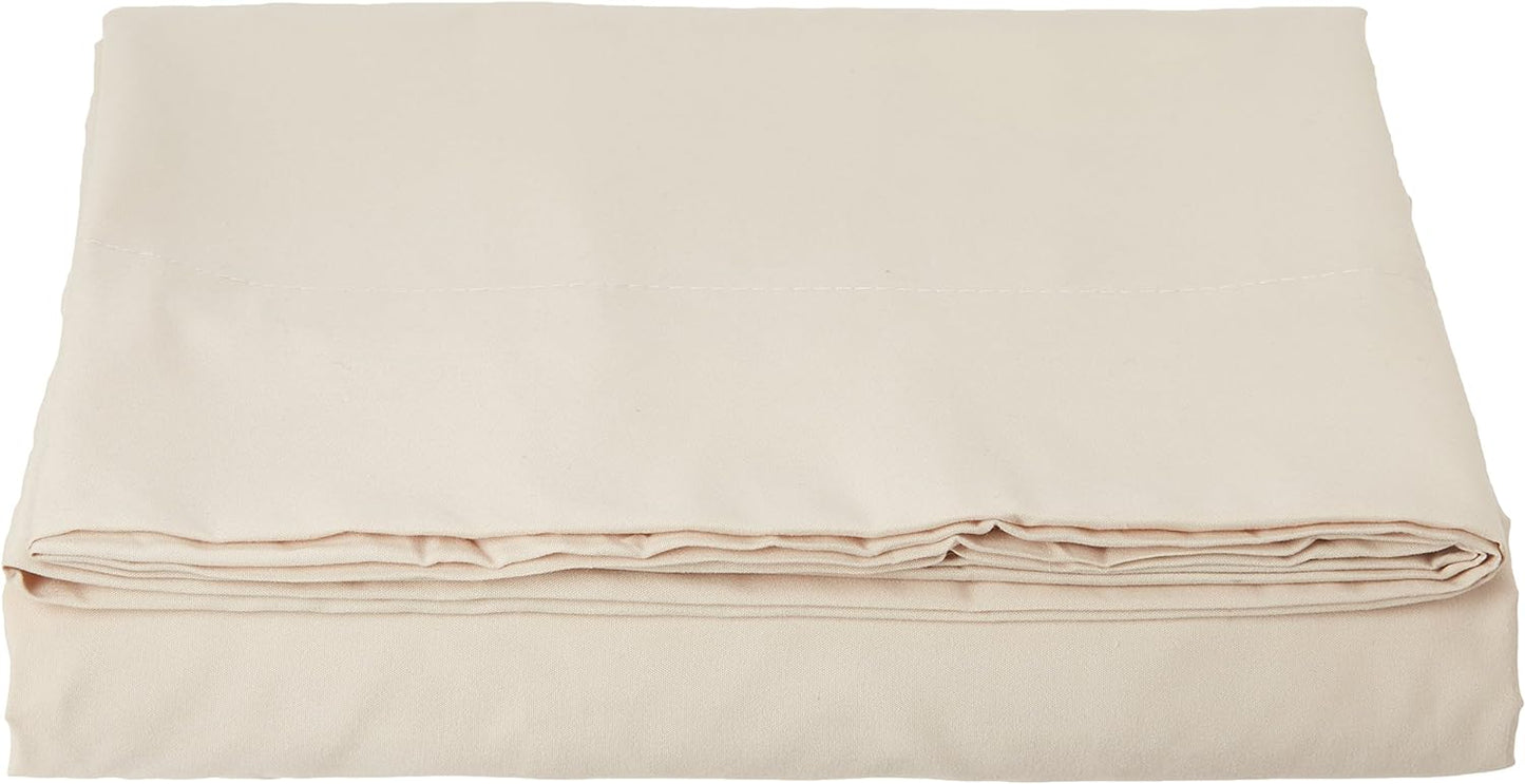 Luxury Flat Sheet on Amazon Elegant Comfort Wrinkle-Free 1500 Premier Hotel Quality 1-Piece Flat Sheet, King Size, White