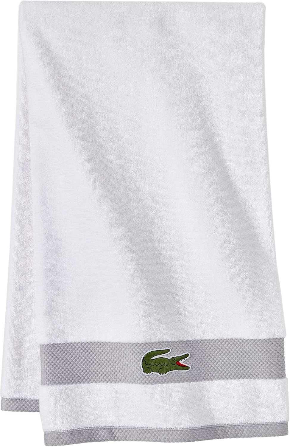 Lacoste Heritage Supima Cotton Bath Towel, Aloe, 30" x 54"