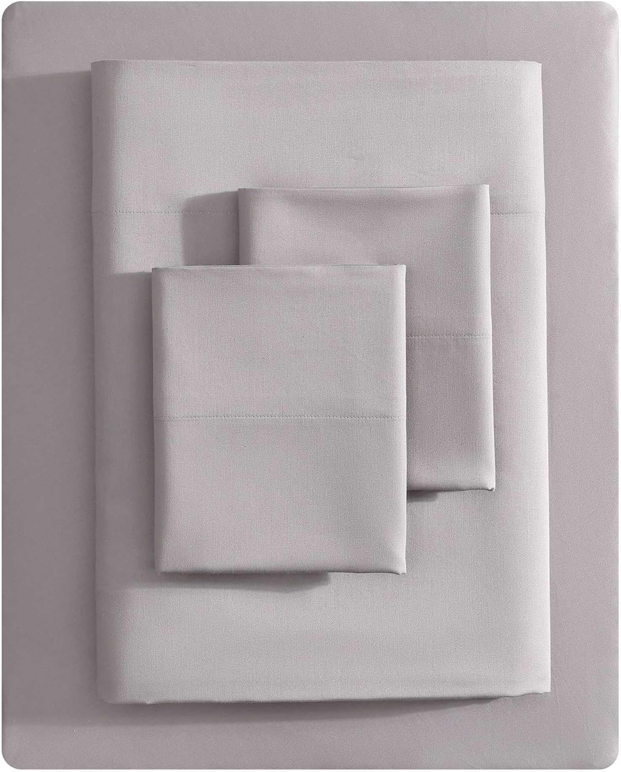 Vera Wang - King Sheet Set, Luxury Sateen Cotton Bedding, 800 Thread Count, Soft & Smooth Home Decor (White,4 pcs, King)