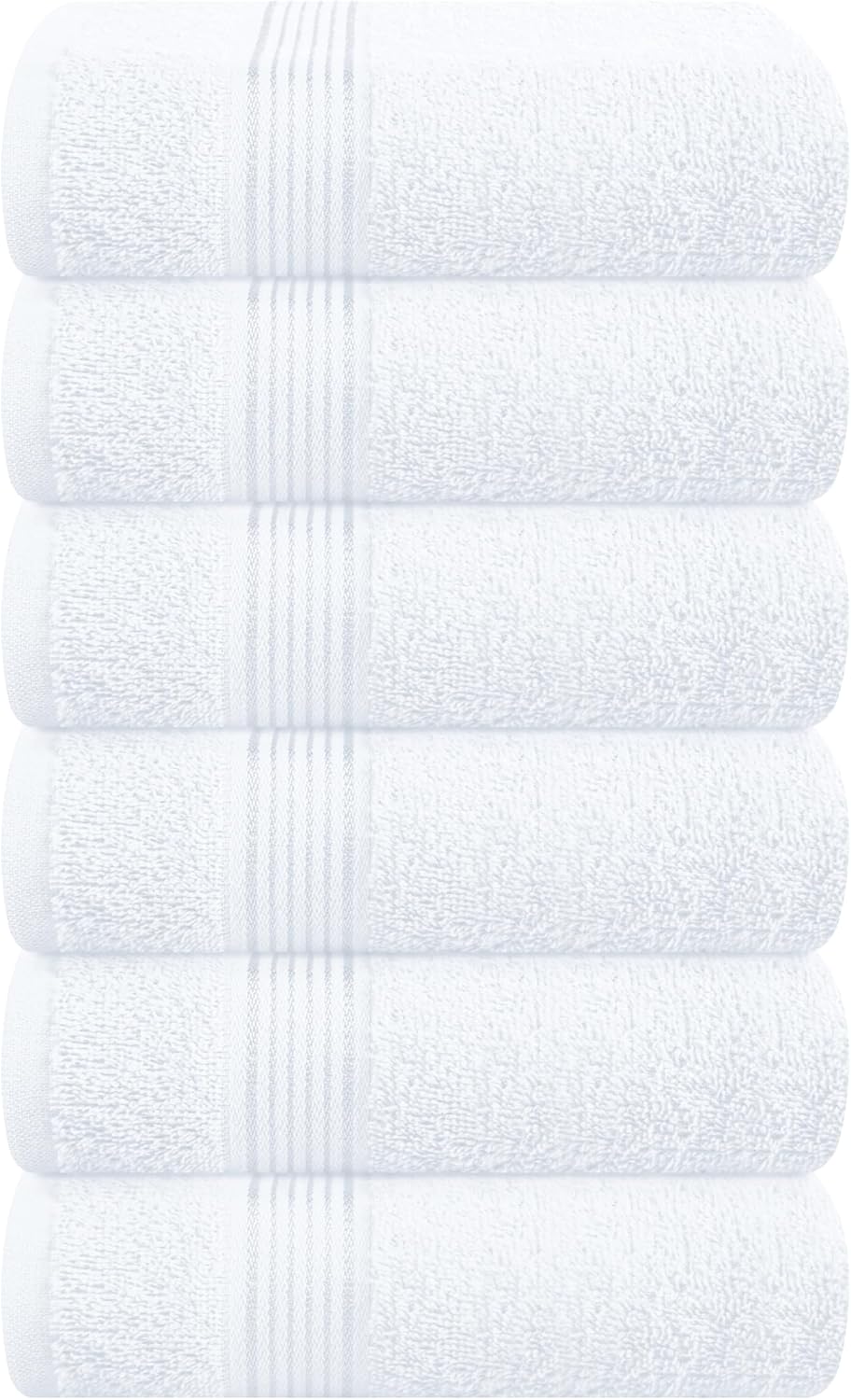 Belizzi Home Ultra Soft 3 Pack Cotton Towel Set, Contains a Bath Towel 28x55 inch, a Hand Towel 16x24 inch & a Wash Coth 12x12 inch, Ideal Everyday use, Compact & Lightweight - Black