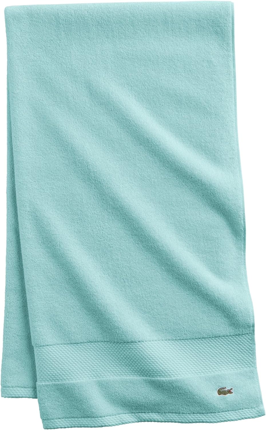 Lacoste Heritage Supima Cotton Bath Towel, Aloe, 30" x 54"
