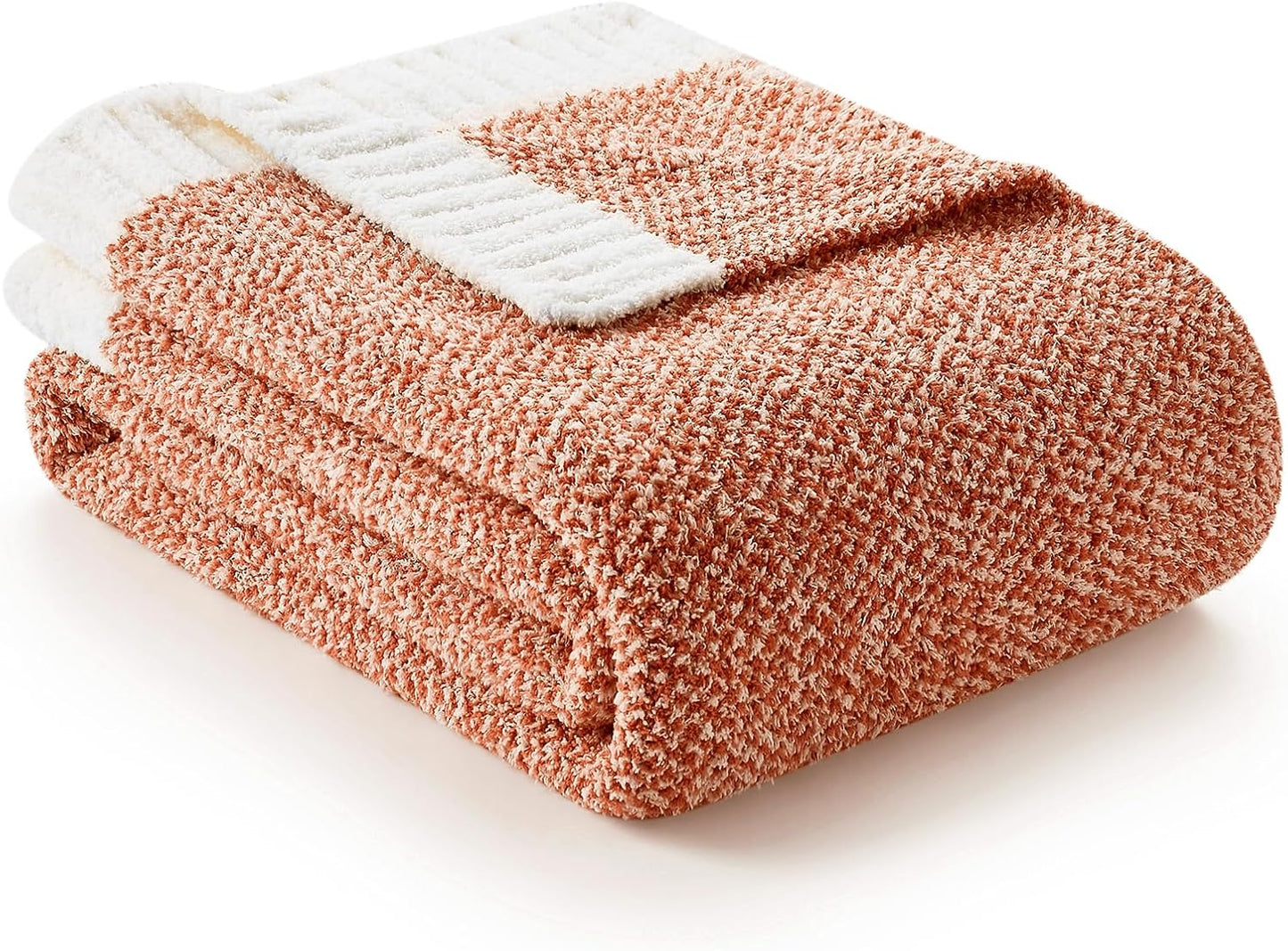 Snuggle Sac Heather Taupe Throw Blanket for Couch, Reversible Super Soft Knitted Blankets Warm Cozy Knit Fuzzy Plush Lightweight Throws for Sofa, Bed, Camping, Picnic, Taupe, 50x60 inches