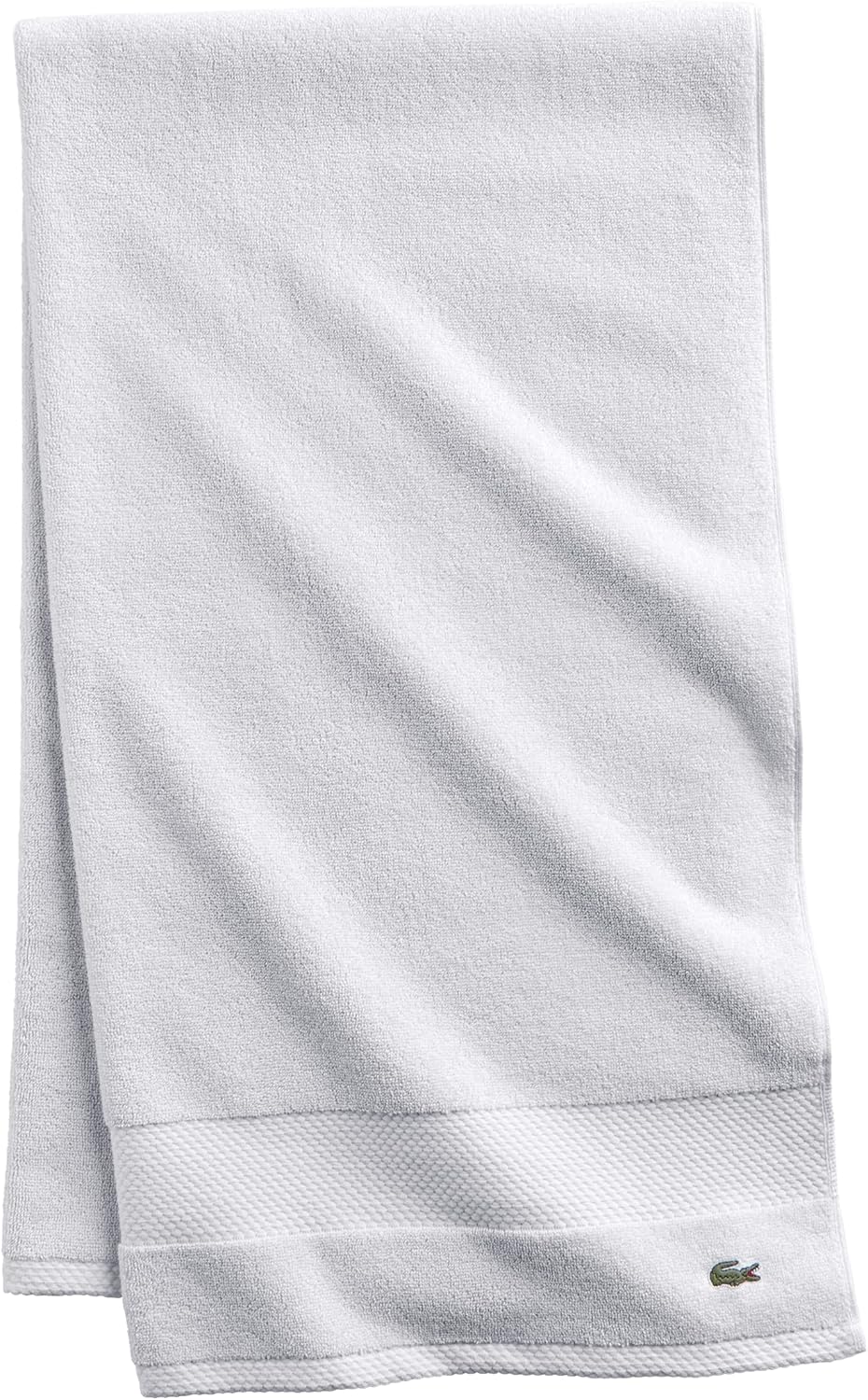 Lacoste Heritage Supima Cotton Bath Towel, Aloe, 30" x 54"
