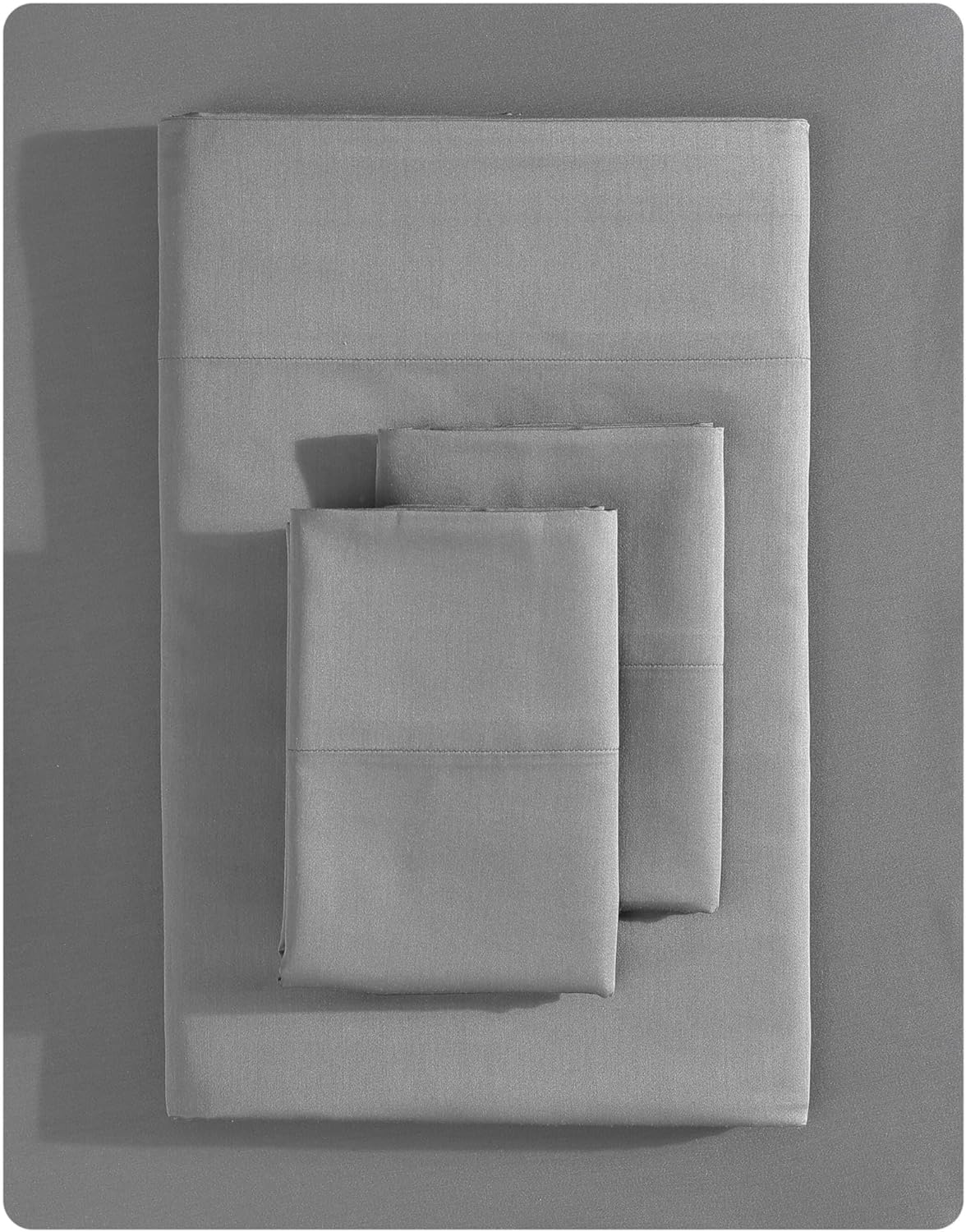 Vera Wang - King Sheet Set, Luxury Sateen Cotton Bedding, 800 Thread Count, Soft & Smooth Home Decor (White,4 pcs, King)
