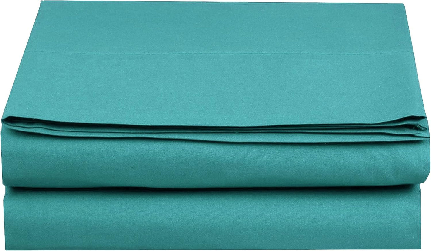 Luxury Flat Sheet on Amazon Elegant Comfort Wrinkle-Free 1500 Premier Hotel Quality 1-Piece Flat Sheet, King Size, White