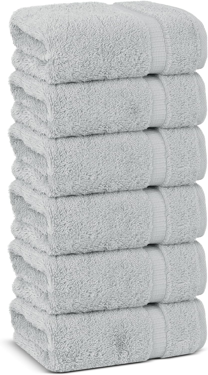 Chakir Turkish Linens | Hotel & Spa Quality 100% Cotton Premium Turkish Towels | Soft & Absorbent (4-Piece Bath Towels, White)