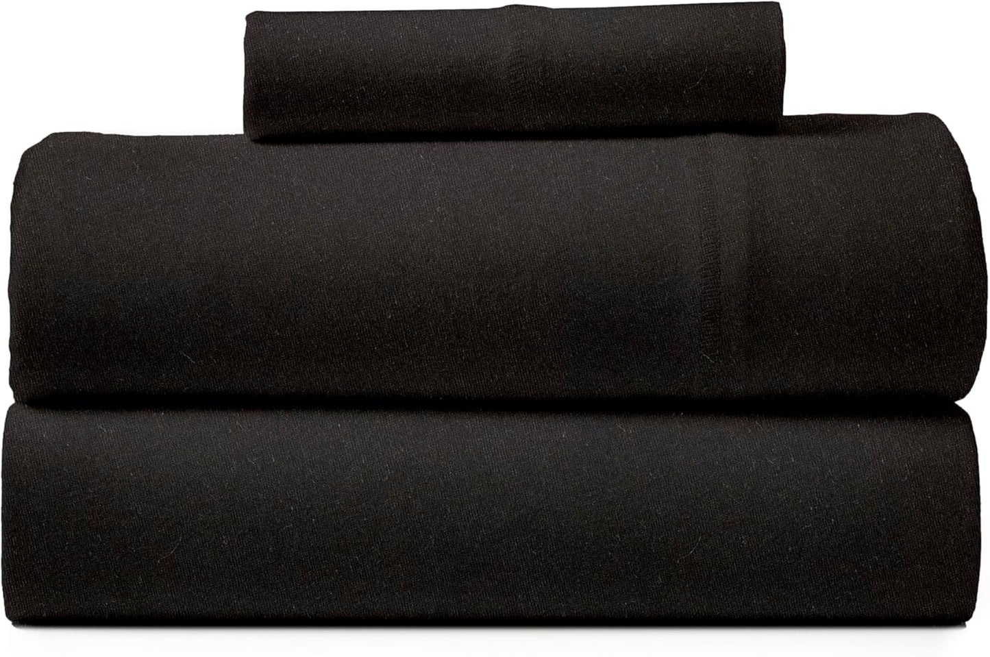 Road Trip America Jersey Knit Sheet Set - 4 Pieces Queen Cotton Sheets Set - Soft Cozy Stretchy Knit Bed Linen (Oatmeal, Queen)