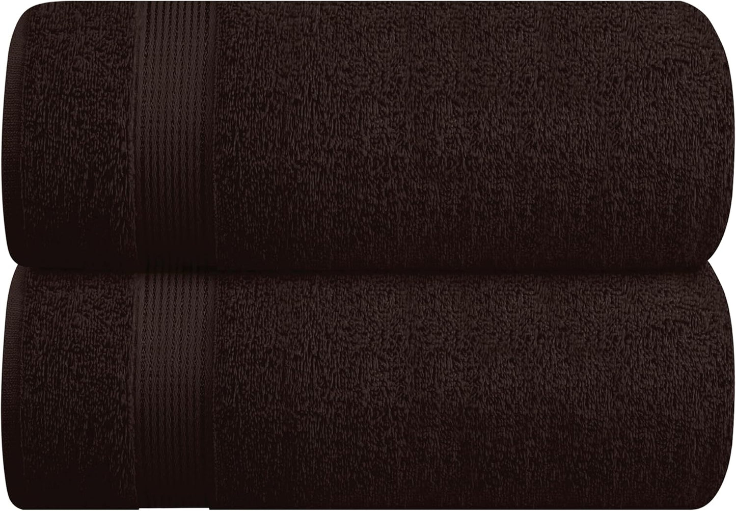 Belizzi Home Ultra Soft 3 Pack Cotton Towel Set, Contains a Bath Towel 28x55 inch, a Hand Towel 16x24 inch & a Wash Coth 12x12 inch, Ideal Everyday use, Compact & Lightweight - Black