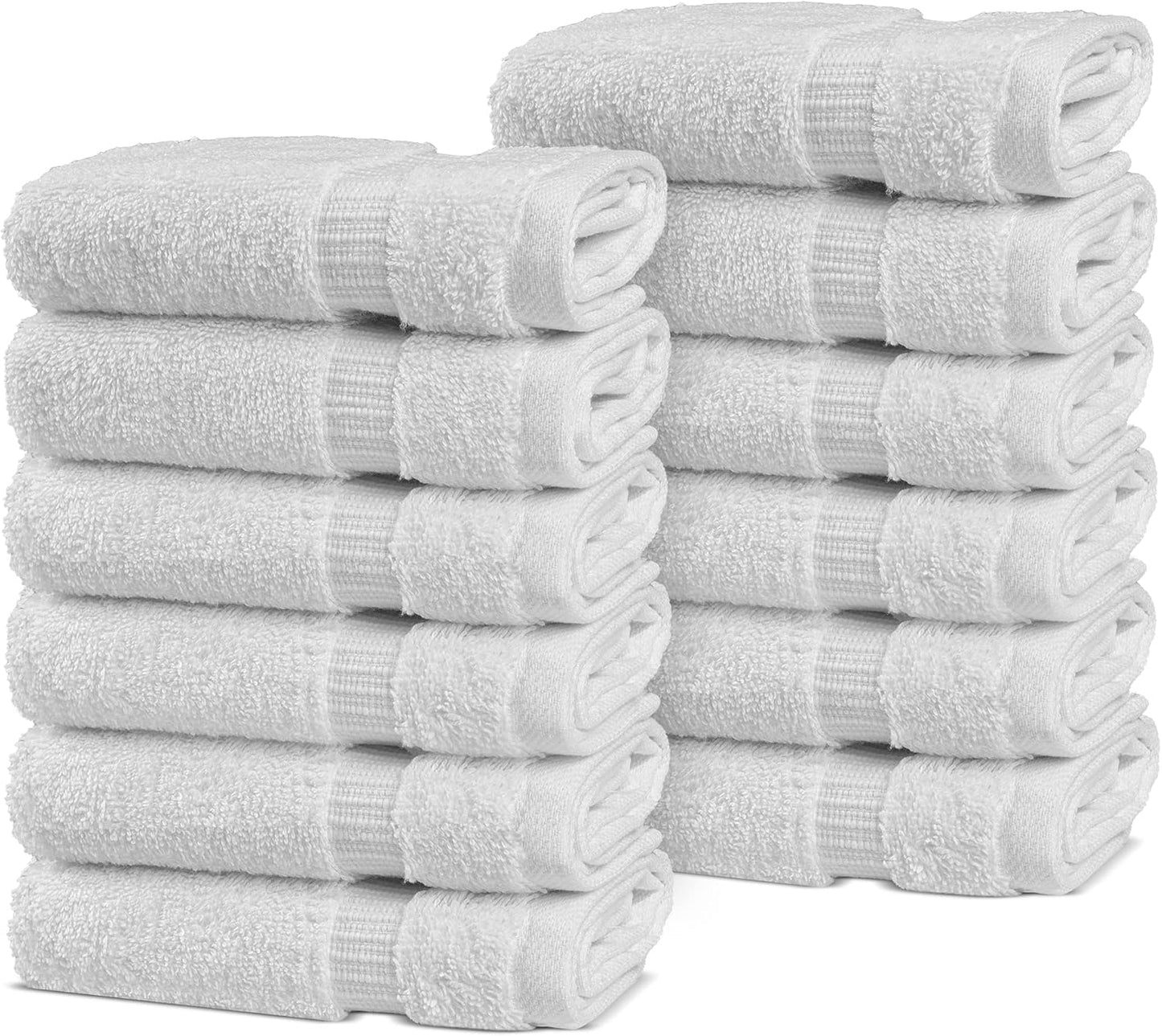 Chakir Turkish Linens | Hotel & Spa Quality 100% Cotton Premium Turkish Towels | Soft & Absorbent (4-Piece Bath Towels, White)