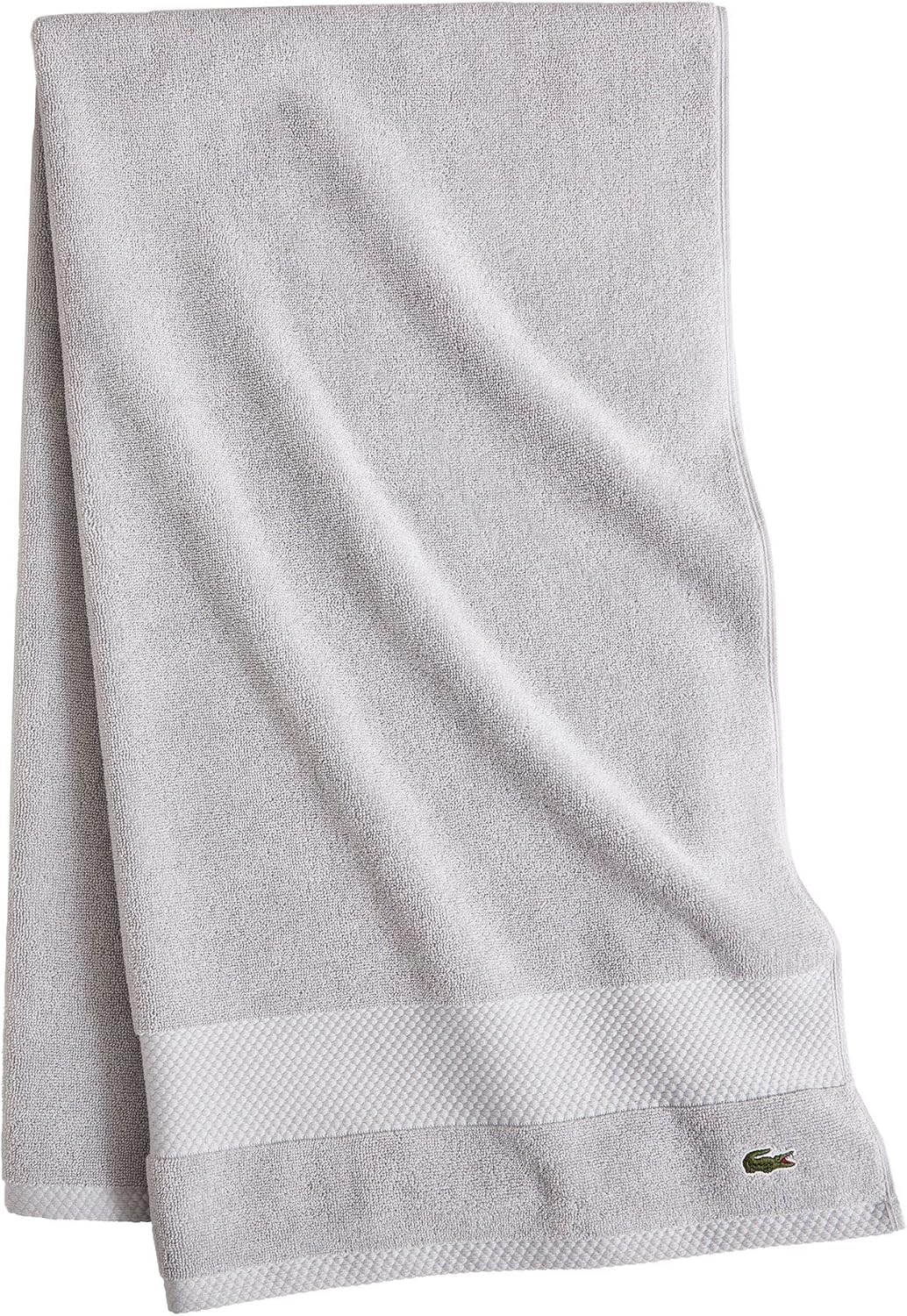 Lacoste Heritage Supima Cotton Bath Towel, Aloe, 30" x 54"
