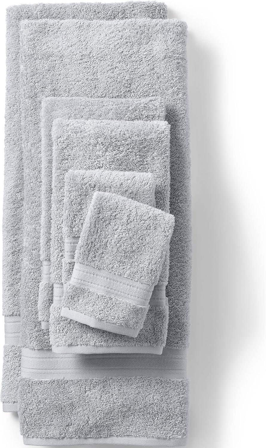 Lands' End Supima Towel White Bath Towel Set