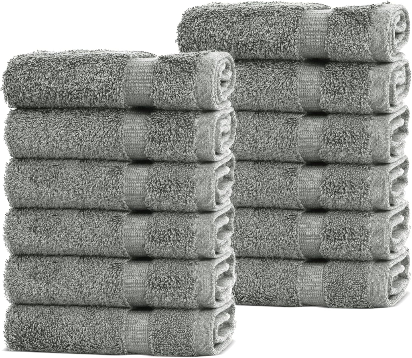 Chakir Turkish Linens | Hotel & Spa Quality 100% Cotton Premium Turkish Towels | Soft & Absorbent (4-Piece Bath Towels, White)