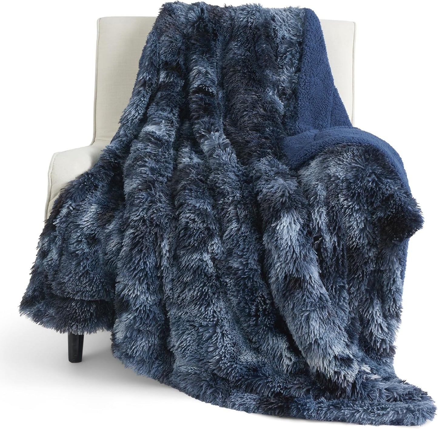 Bedsure Fluffy Throw Blanket Gifts for Women Men, Soft Fleece Sherpa Cozy Fuzzy Plush Warm Minky Thick Faux Fur Throw for Couch, Bed, Home Living Room Decor Bedroom Blanket Gifts for Mom Dad, Grey