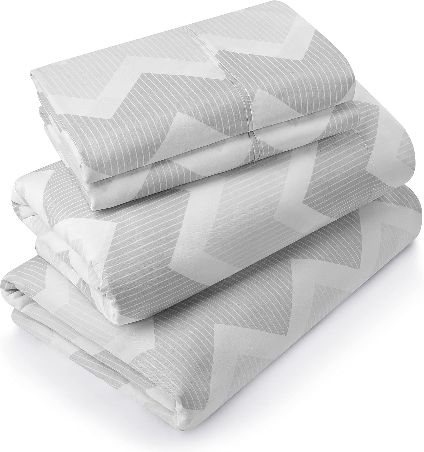 Utopia Bedding Queen Sheet Set – Brushed Microfiber – Ultra Soft Bed Sheets for Queen Size Bed Set – Deep Pocket, Wrinkle & Fade Resistant – Includes 1 Fitted, 1 Flat, 2 Pillowcases (Grey)